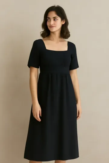 white christmas dresses Pastel Peach Sanibel Empire Waist Casual Dress