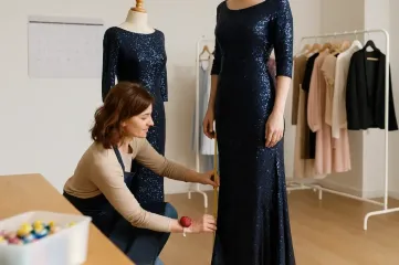chinese dress ladies Blue Tulle Sequins Long A-Line Prom Dress with Feather, Off the Should main image 0
