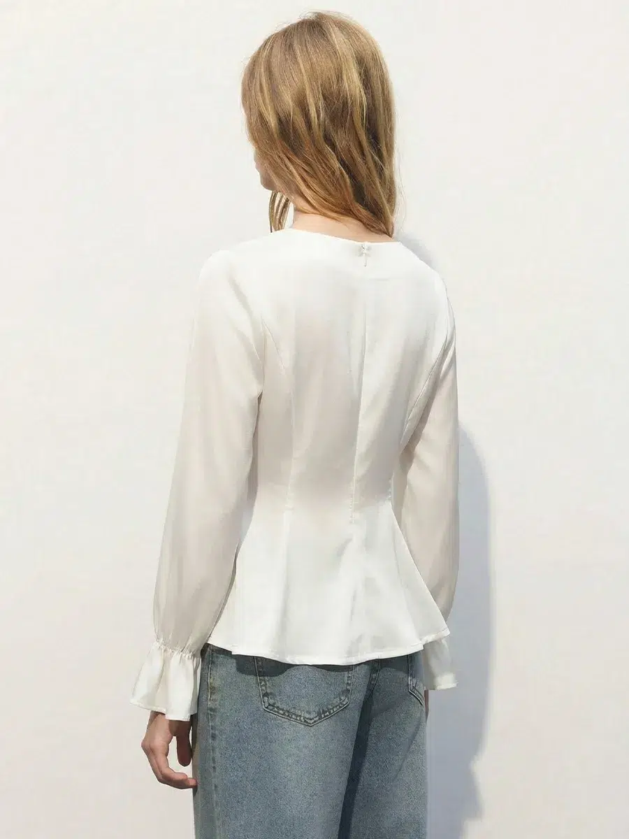 POPYOUNG Camicetta lunga da donna, casual, con scollo
