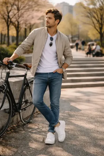 sachin and babi light blue dress Men's All-White Outfit: Yes or No? main image 1