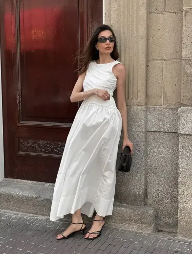 white christmas dresses Shop flowy cotton summer dress from Bebaak main image 0
