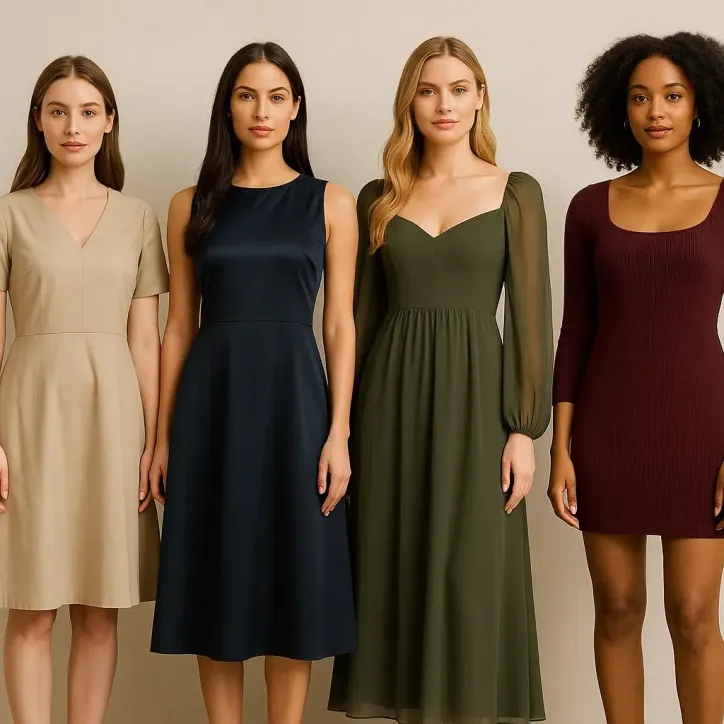 fabric and length for a line dress